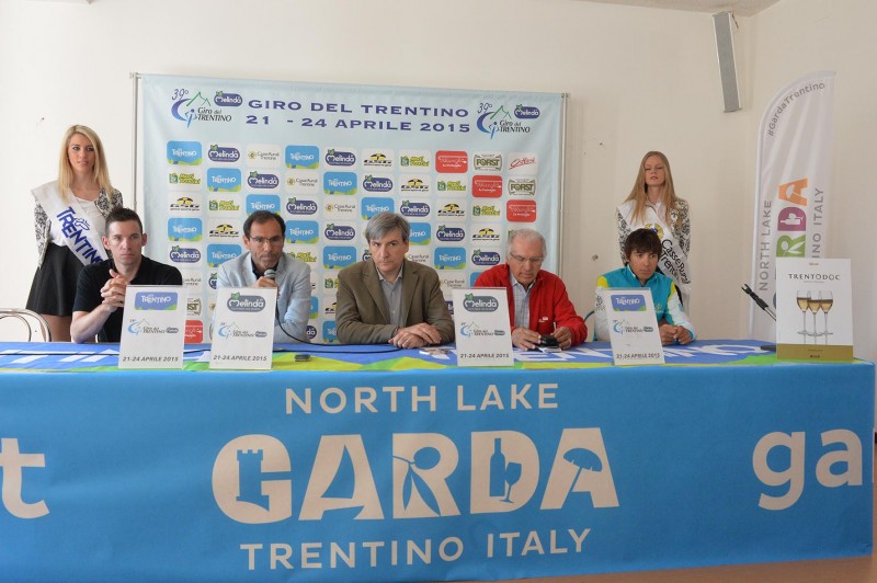 39° GIRO DEL TRENTINO MELINDA CONFERENZA STAMPA 20-04-2015 © foto Daniele Mosna