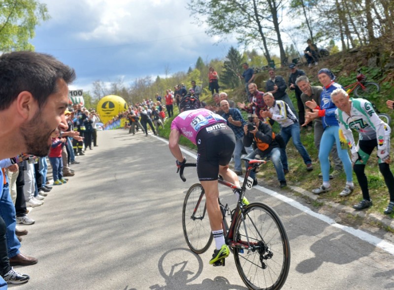 38° GIRO DEL TRENTINO 3 TAPPA MORI RONCONE VINCE CADEL EVANS 23-04-2014 © foto Daniele Mosna
