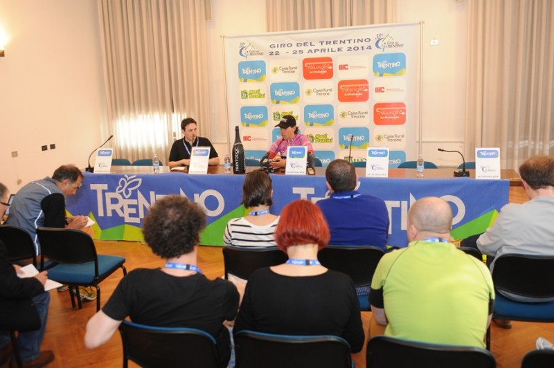 conferenza stampa Daniel Oss BMC RACING TEAM 1°tappa Crono squadre Riva del Garda-Arco