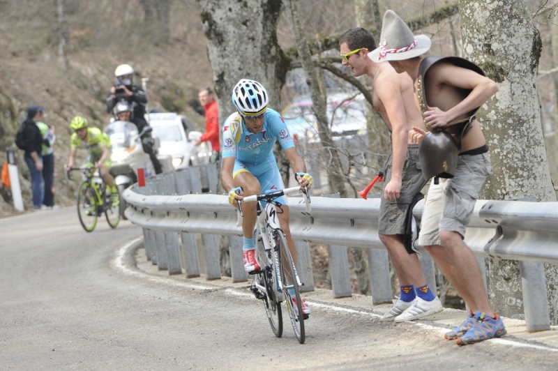 37° GIRO DEL TRENTINO 4 TAPPA ARCO SEGA DI ALA 19-04-2012 GIRO DEL TRENTINO VINCENZO NIBALI SANTAMBROGIO © FOTO DANIELE MOSNA