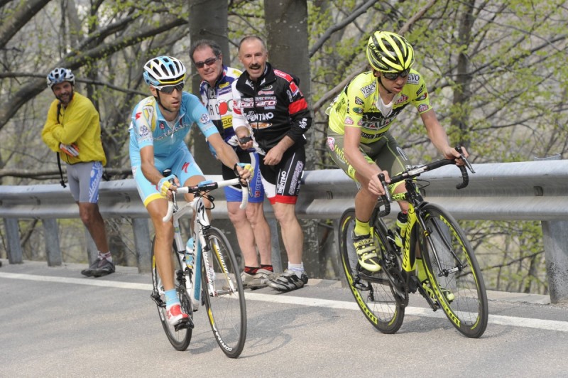 37° GIRO DEL TRENTINO 4 TAPPA ARCO SEGA DI ALA 19-04-2012 GIRO DEL TRENTINO VINCENZO NIBALI SANTAMBROGIO © FOTO DANIELE MOSNA