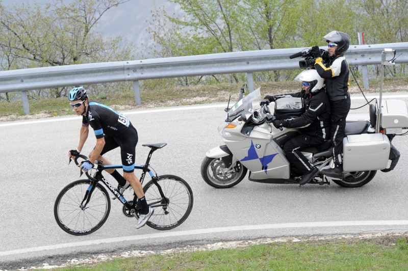 37° GIRO DEL TRENTINO 4 TAPPA ARCO SEGA DI ALA 19-04-2012 GIRO DEL TRENTINO IN AZIONE BRADLEY WIGGINS © FOTO DANIELE MOSNA