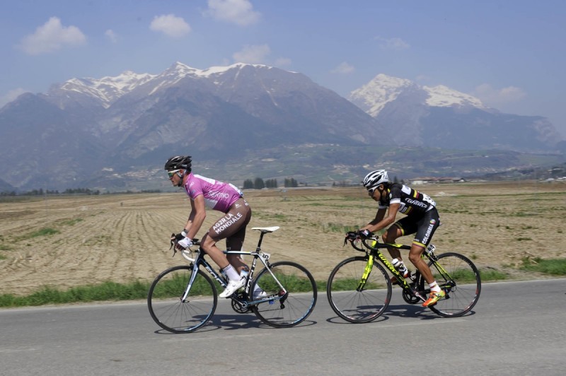 37° GIRO DEL TRENTINO 3 TAPPA PERGINE VALSUGANA CONDINO IL LEADER BOUET 18-04-2013 © foto Daniele Mosna