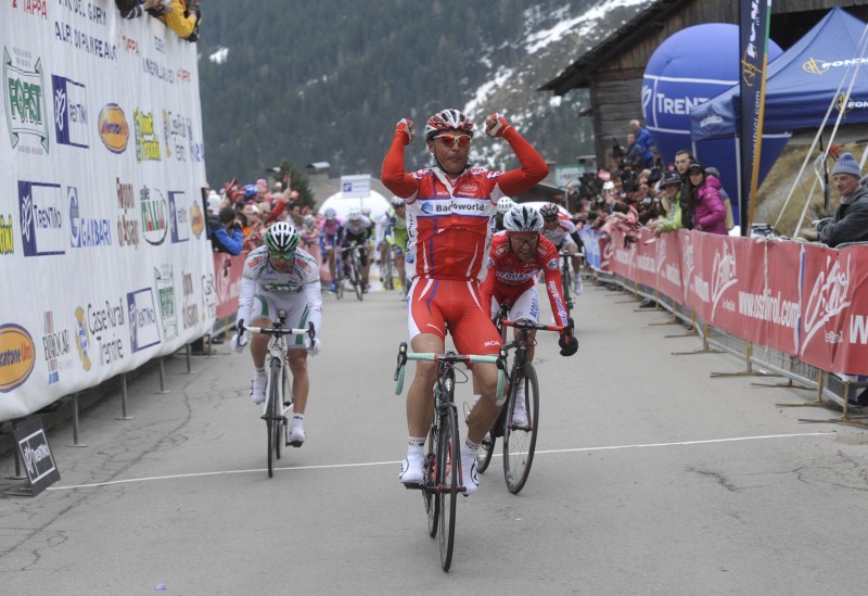 33° GIRO DEL TRENTINO 3 TAPPA TESERO INNERVILLGRATEN IL VINCITORE HUNTER ROBERT foto Daniele Mosna