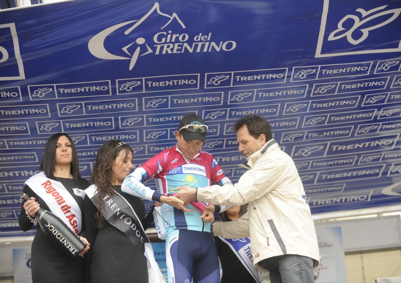 33° GIRO DEL TRENTINO 3 TAPPA TESERO INNERVILLGRATEN IL LEADER BRAJKOIC foto Daniele Mosna
