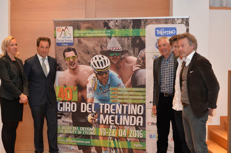 Presentazione del 40° Giro del Trentino Melinda, 29 marzo 2016 © foto Daniele Mosna