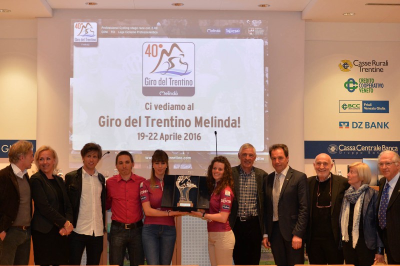 Presentazione del 40° Giro del Trentino Melinda, 29 marzo 2016 © foto Daniele Mosna